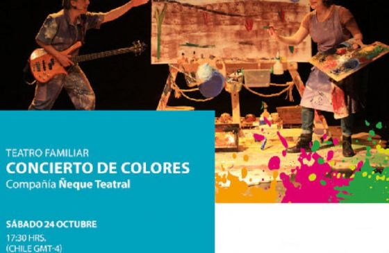 Jornadas Culturales Villarrica 2020: Teatro familiar “Concierto de colores” de la compañía Ñeque Teatral