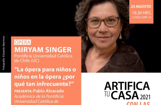 #ArtificaTuCasa: hablemos de ópera con Miryam Singer